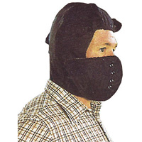 Hard Hat Winter Liner with Removable Face , Cotton/Kasha Lining, One Size, Black SGC589 | Office Plus