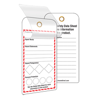 Étiquettes SGH auto-plastifiantes pour le milieu de travail, Papier cartonné, 3" la x 6" h, Anglais SGD768 | Office Plus