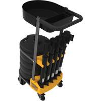PLUS Barrier Post Cart Kit with Tray, 75' L, Metal, Black SGI812 | Office Plus