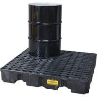 Spill Containment Pallet, 66 US gal. Spill Capacity, 51.5" x 51.5" x 8" SGJ305 | Office Plus
