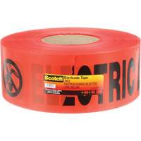 Scotch<sup>®</sup> Buried Barricade Tape, English, 3" W x 1000' L, 4 mils, Black on Red SGN222 | Office Plus