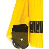 Portable Mobile Barrier, 40" H x 13' L, Yellow SGO660 | Office Plus
