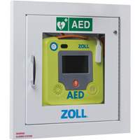 Fully-Recessed AED Wall Cabinet, Zoll AED 3™ For, Non-Medical SGP851 | Office Plus