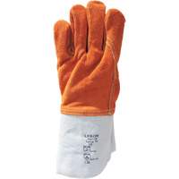 Lebon Heat Resistant Work Gloves, Leather, 10, Protects Up To 482° F (250° C) SGR311 | Office Plus
