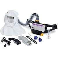Versaflo™ Powered Air Purifying Respirator Easy Clean Kit, Loose Fitting Hood & Faceshield, Lithium-Ion Battery SGU317 | Office Plus