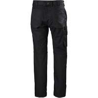 Pantalons d'entretien Oxford, Poly-coton, Noir, Taille 30, Entrejambe 30 SGU533 | Office Plus