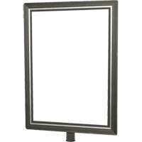 Heavy-Duty Vertical Sign Holder for Classic Posts, Satin Chrome SGU836 | Office Plus