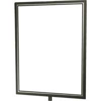 Heavy-Duty Vertical Sign Holder for Classic Posts, Satin Chrome SGU838 | Office Plus