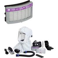 Versaflo™ Easy Clean PAPR Kit, Loose Fitting Hood & Faceshield, Lithium-Ion Battery SGV307 | Office Plus