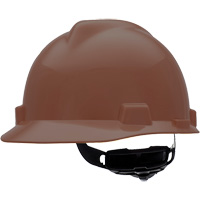 V-Gard<sup>®</sup> Slotted Hard Hat, Ratchet Suspension, Brown SGW076 | Office Plus