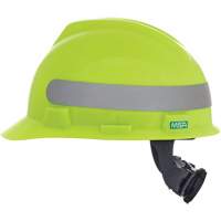 V-Gard<sup>®</sup> Slotted Hard Hat, Ratchet Suspension, High Visibility Lime Green SGW077 | Office Plus