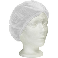 Ronco Care™ Pleated Bouffant Cap, Polypropylene, 24", White SGW440 | Office Plus