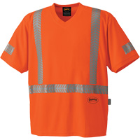 T-shirt de protection contre les rayons UV CoolPass<sup>MD</sup>, T-Grand, Orange haute visibilité SGY066 | Office Plus