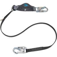Anti-Corrosion Energy Absorbing Lanyard, 6', Snap Hook Center, Snap Hook Leg Ends, Polyester SGZ387 | Office Plus