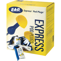 E-A-R™ Express Pod Plugs Earplugs, Uncorded, Bulk - Pillow Pack, 25 dB NRR, One-Size SH116 | Office Plus