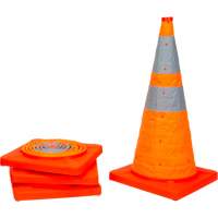 Collapsible Traffic Cone, 28" H, Orange SHA820 | Office Plus