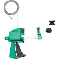 Green Clamping Cable Lockout, 8' Length SHB865 | Office Plus