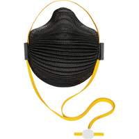 AirWave M Series Black Disposable Masks with SmartStrap<sup>®</sup> & Full Foam Flange, N95, NIOSH Certified, Small SHH517 | Office Plus