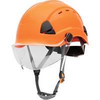 Fibre Metal Safety Helmet, Non-Vented, Ratchet, Orange SHJ273 | Office Plus