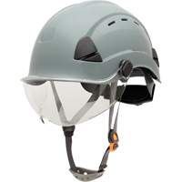 Fibre Metal Safety Helmet, Non-Vented, Ratchet, Grey SHJ275 | Office Plus