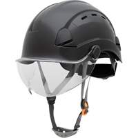Fibre Metal Safety Helmet, Non-Vented, Ratchet, Black SHJ276 | Office Plus