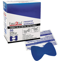Bandages, Fingertip, Fabric Metal Detectable, Non-Sterile SHJ434 | Office Plus