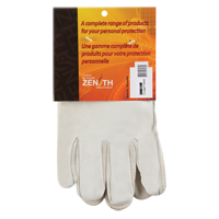 Winter-Lined Driver's Gloves, X-Large, Grain Cowhide Palm, Fleece Inner Lining SM619R | Office Plus