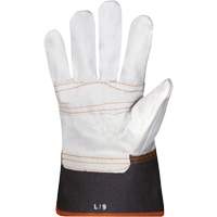 Endura<sup>®</sup> Sweat-Absorbing Gloves, Large, Grain Cowhide Palm, Cotton Inner Lining SN249 | Office Plus
