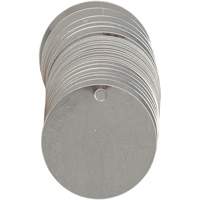 Blank Write-On Valve Tags, Stainless Steel, 2" dia SX856 | Office Plus