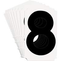 Quick-Align<sup>®</sup> Individual Gothic Number and Letter Labels, 8, 4" H, Black SZ986 | Office Plus