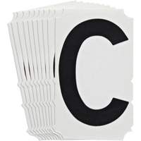 Quick-Align<sup>®</sup> Individual Gothic Number and Letter Labels, C, 4" H, Black SZ991 | Office Plus