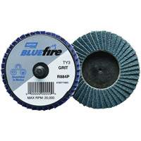 Mini-disque à lamelles R884P BlueFire<sup>MD</sup>, 3" x Type 27, Grain P40, Alumine de zirconium TCT376 | Office Plus