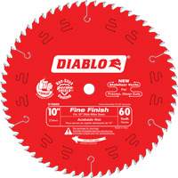 Contractor Saw Blades - Fine Finishing Saw Blades, 10", 60 Teeth, Wood Use TDX909 | Office Plus