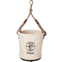 Bucket Tool Pouch, 12" L x 12" W x 12" H, Leather, Beige TEP481 | Office Plus