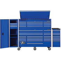 RX Series Side Cabinet, 3 Drawers, 19" W x 25" D x 61" H, Blue TEQ494 | Office Plus