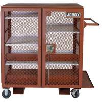 Mobile Mesh Cabinet, Steel, 37 Cubic Feet, Red TEQ806 | Office Plus