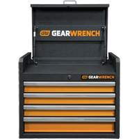 GSX Series Tool Chest, 26" W, 4 Drawers, Black/Orange TER208 | Office Plus