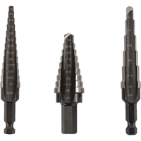 Unibit<sup>®</sup> Step Drill Set, 3 Pieces, High Speed Steel TH853 | Office Plus