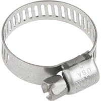 Hose Clamps - Stainless Steel Band & Screw, Min Dia. 0.316, Max Dia. 7/8" TLY284 | Office Plus