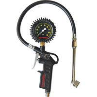 Tire Pressure Gauges - Dual Wheel Type- Pistol Grip Dial Inflator Gauges TNB060 | Office Plus