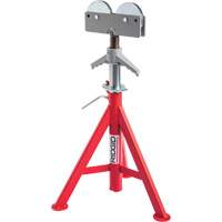 Roller Head Low Pipe Stand #RJ-98, 59-104 cm Height Adjustment, 12" Max. Pipe Capacity, 1000 lbs. Max. Weight Capacity TNX169 | Office Plus