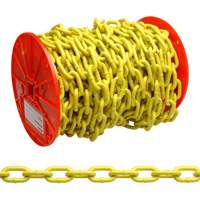 Proof Coil Chain, Low Carbon Steel, 1/4" x 60' (18.3 m) L, Grade 30, 1300 lbs. (0.65 tons) Load Capacity TTB310 | Office Plus