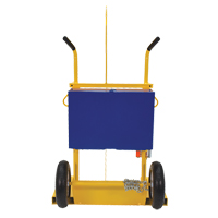 Welding Cylinder Torch Cart, Pneumatic Wheels, 24" W x 19-1/2" L Base, 500 lbs. TTV168 | Office Plus