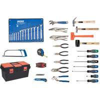 Deluxe Tool Set with Plastic Tool Box, 56 Pieces TYP012 | Office Plus