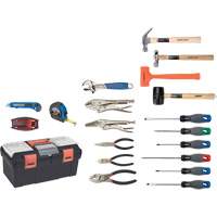 Jeu d'outils essentiels avec coffret en plastique, 28 Morceaux TYP013 | Office Plus