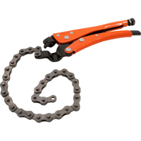 Locking Chain Clamp Pliers, 10" Length, Omnium Grip TYR742 | Office Plus
