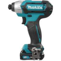 CXT Impact Driver Kit, 1/4", 970 in-lbs Max. Torque, 12 V, Lithium-Ion UAF007 | Office Plus