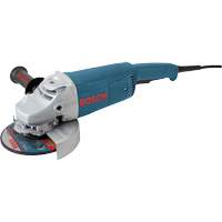 Large Angle Grinder with Rat Tail Handle, 7", 120 V, 15 A, 6500 RPM UAF160 | Office Plus
