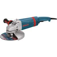 Large Angle Grinder with Rat Tail Handle, 9", 120 V, 15 A, 6000 RPM UAF163 | Office Plus