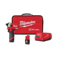 M12 Fuel™ Surge™ Hex Hydraulic Driver Kit, 1/4", 450 in-lbs Max. Torque, 12 V, Lithium-Ion UAF970 | Office Plus